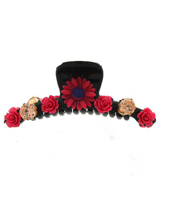 

Anuradha Art Jewellery Clutcher Hair Claw(Red)