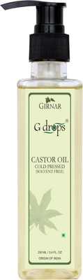 

G Drops Castor Oil Cold Pressed 200ml Hair Oil(200 ml)