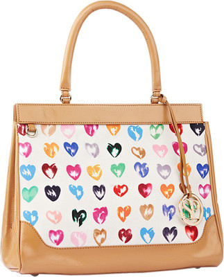 

Satya Paul Hand-held Bag(Beige, White)