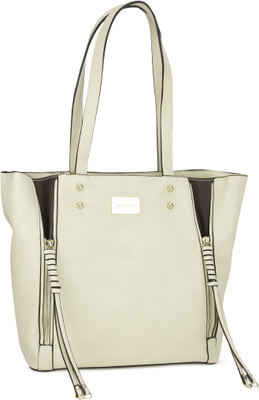 

Satya Paul Hand-held Bag(Beige, Black)