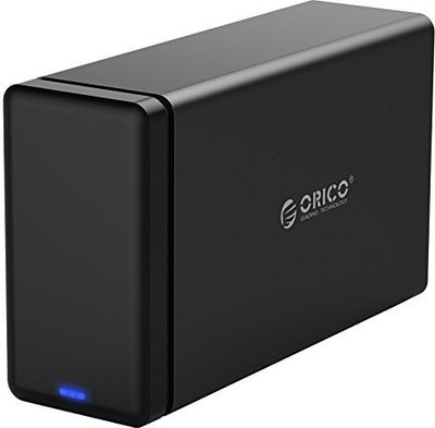 

Orico 2 Bay Type-C Hard Drive Enclosure with Raid Suppport 20 TB with USB 3.1 For High Speed Transfer 3 C(For WINDOWS, MAC, LINUS, Black)