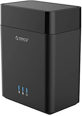 

Orico Dual Bay Magnetic-type 3.5 inch Type-C Hard Drive Enclosure (DS200C3) 3.5 C(For WINDOWS, MAC, LINUX, Black)