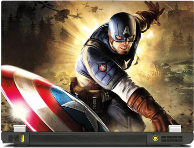 

SkinShack New 3D Captain America Shield Throw (11.6 inch) Vinyl Laptop Decal 11.6