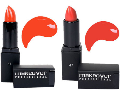 

Makeover Professional Lipstick ( Coral 37 , Nude Brown 47 )(Coral, Nude Brown)
