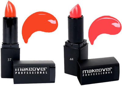 

Makeover Professional Lipstick ( Coral 37 , Posh Pink 44 )(Coral, Posh Pink)