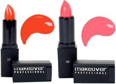 

Makeover Professional Lipstick ( Coral 37 , Rose Blossom 46 )(Coral, Rose Blossom)