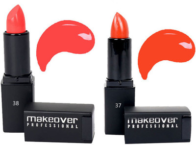

Makeover Professional Lipstick ( Sunset 38 , Coral 37 )(Sunset, Coral)