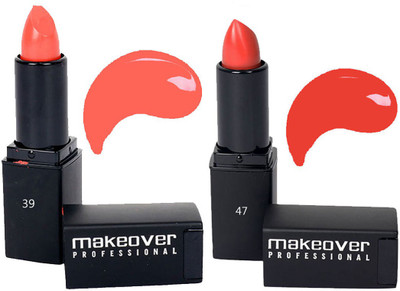 

Makeover Professional Lipstick ( Flamingo 39 , Nude Brown 47 )(Flamingo, Nude Brown)