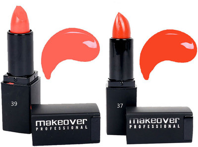 

Makeover Professional Lipstick ( Coral 37 , Flamingo 39 )(Flamingo, Coral)