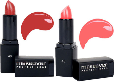 

Makeover Professional Lipstick ( Currant 40 , Coral Pink 45 )(Currant, Coral Pink)