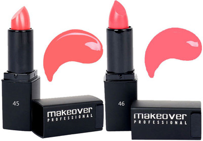 

Makeover Professional Lipstick ( Coral Pink 45 , Rose Blossom 46 )(Coral Pink, Rose Blossom)