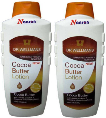 

wellman herbals COCOA BUTTER LOTION-PACK OF 2(650 ml)