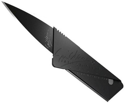 Rangoli Credit Card Folding Safety Multipurpose Blade 1 Utility Knife(Black) available at flipkart for Rs.96