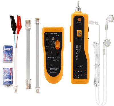 

Techtest Wire Cable Tester Tracker Network Tracer Telephone Phone Line Toner Rj11 Lan Rj45 Rj Battery Trace Ethernet Networking Tool Phones Analog Multimeter(Yellow 2000 Counts)
