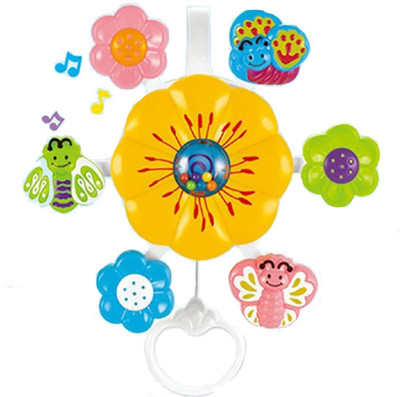 

Emob Flower Shaped Musical Crib Rotating Hanging Toy For Infants with Incredible Finishing(Multicolor)