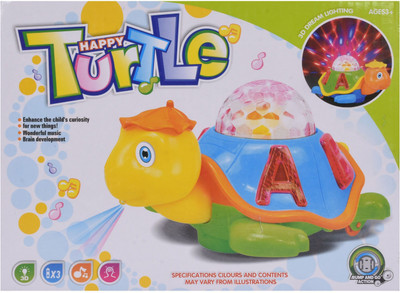 

Toyland Musical Bump and Go Happy Turtle with 3D Disco Light Toy(Multicolor)