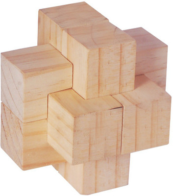 

Gkart Handmade Wooden Puzzle 6C Game 3D Brain Teasers (6 Piece)(3 Pieces)