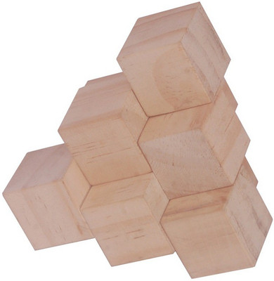 

Gkart Handmade Wooden Puzzle Triangle 3D Brain Teasers (3 Piece)(3 Pieces)