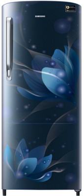 Samsung 192 L Direct Cool Single Door 4 Star (2019) Refrigerator(Blooming Saffron Blue, RR20N172YU8-HL/RR20N272YU8-NL)