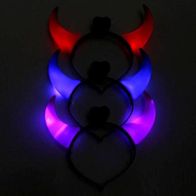 

Aone LED Light Devil Horns/Headband/Hairband/party prop/Halloween fun party prop/adult party prop (set of 4)