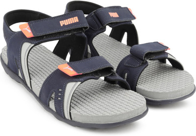 

Puma Men Peacoat-Glacial Blue-Shocking Orange Sports Sandals