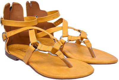Jade Women Yellow Flats