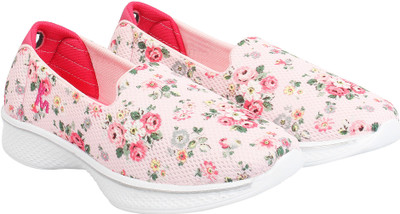 

KazarMax Floral Printed Casuals For Women(Multicolor, Pink