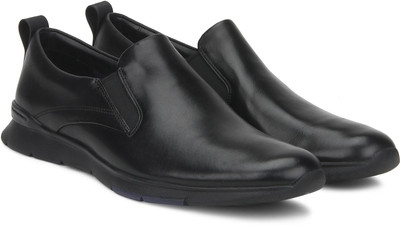 

Clarks Tynamo Step Black Leather Slip On For Men(Black