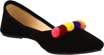

Ethnic Jaipuri velvet Jutis Jutis For Women(Black