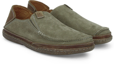 

Clarks Trapell Form Olive Nubuck Boat Shoes For Men(Olive, Green