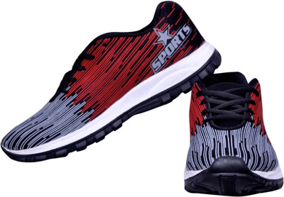 

begone n Reddy red Walking Shoes For Men(Red, Blue