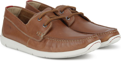 

Clarks Karlock Step Tan Leather Loafers For Men(Tan
