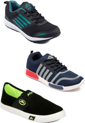 

Asian Men Casual & Running Shoes Combo Pack of 3 Running Shoes For Men(Multicolor