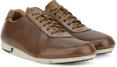 

Clarks Triturn Race Tan Leather Sneakers For Men(Brown