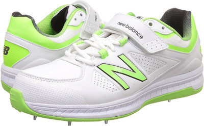 

New Balance CK4040W3 All Rounder Cricket Shoes For Men(White, Green