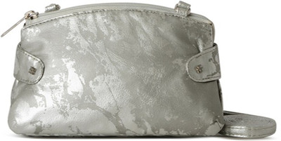 

Baggit Women Silver PU Sling Bag