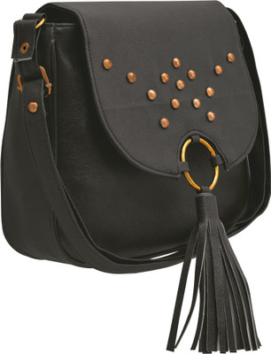 

TAP FASHION Women Casual Grey PU Sling Bag