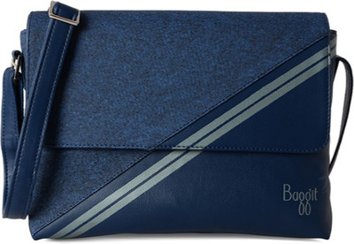 

Baggit Women Blue PU Sling Bag
