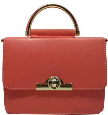 

Rahman Bags Girls Casual Pink PU Sling Bag
