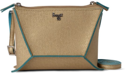 

Baggit Women Casual Gold PU Sling Bag
