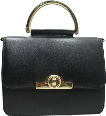 

Rahman Bags Women Casual Black PU Sling Bag