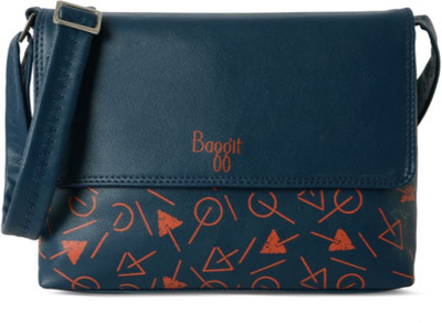 

Baggit Women Casual Blue PU Sling Bag