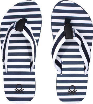 

United Colors of Benetton Flip Flops, Navy::white