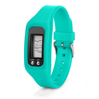 

RHONNIUM ® GW Pedometer, Digital LCD Pedometer Run Step Walking Distance Calorie Counter Watch Bracelet(Blue Strap, Size : Free Size)