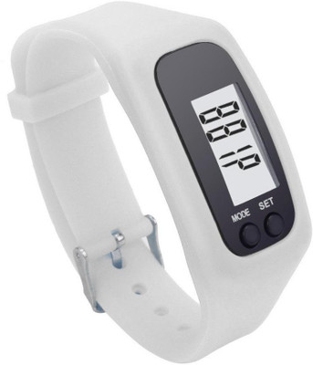 

RHONNIUM ® Fitness Trackers, TONSEE Digital LCD Pedometer Run Step Walking Distance Calorie Counter Watch Bracelet(White Strap, Size : Free Size)