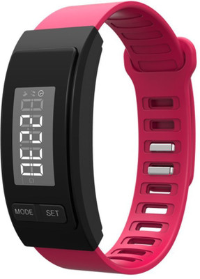 

RHONNIUM ® H4 Run Step Watch Bracelet Pedometer Calorie Counter Digital LCD Walk Distance(Pink Strap Free Size)