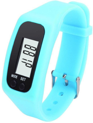 

RHONNIUM ® Run Step Watch Bracelet Pedometer Calorie Counter,ODGear LCD Walking Distance NW65 Baby blue Smartwatch(Blue Strap Free Size)