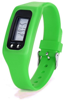 

RHONNIUM ® Men Women Digital LCD Pedometer Run Step Walking Distance Calorie Counter Bracelet Sport(Green Strap, Size : Free Size), Teal