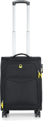 

United Colors of Benetton Soft Luggage Strolly Expandable Cabin Luggage -  inch(Black