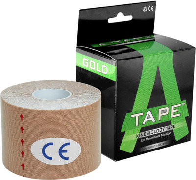 

A-TAPE Tourmaline Pain Relief Kinesiology Tape Waterproof (Heating Tape) Knee, Calf & Thigh Support(Beige